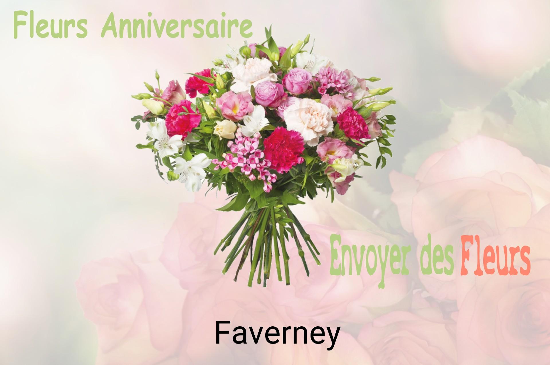 Bouquet de fleurs d’anniversaire livré à Faverney