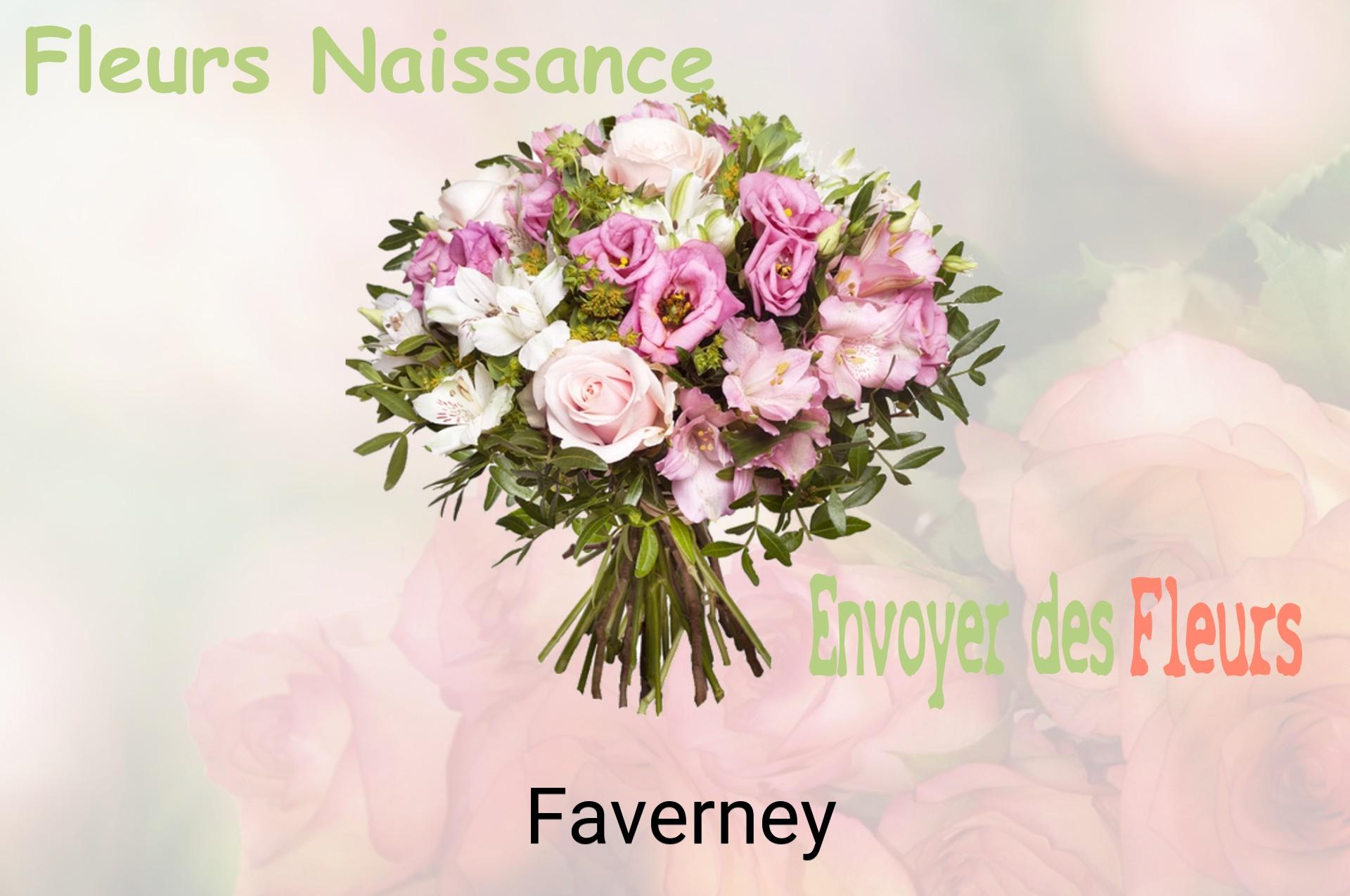 Bouquet de fleurs de naissance livré à Faverney